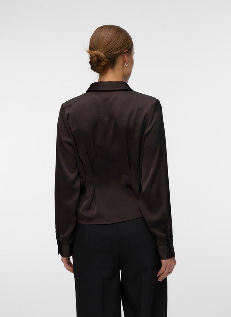 VERO MODA VMMIRO Long Sleeve Fitted Shirt Woven - Image 3