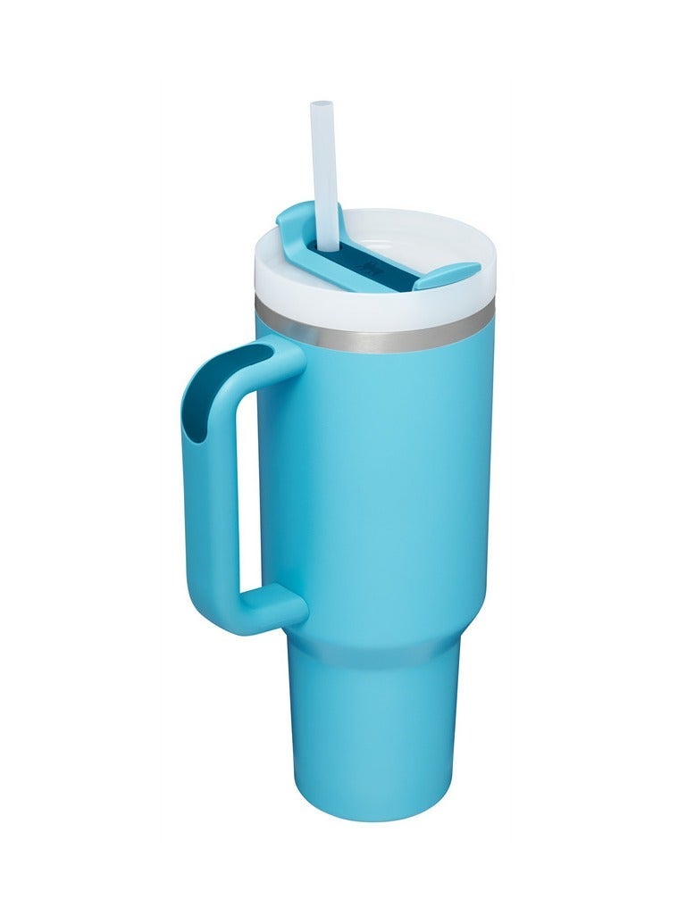 Stanley Quencher H2.0 FlowState Stainless Steel Vacuum Insulated Tumbler with Lid and Straw for Water, Iced Tea or Coffee, Smoothie and More 40oz