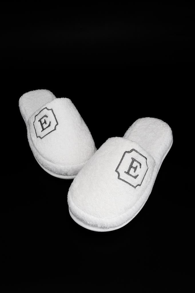 Ender Home Letter E Towel Bathroom Spa Home Hotel Maternity Slippers Thick Sole Slippers  - Image 1