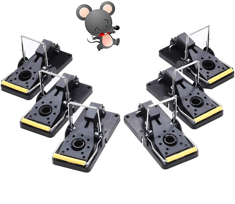 brandless Mouse Traps That Work Rodent Trap for Indoors Outdoor Reusable Snap Traps for Small Mice High Sensitive Mouse Catcher Mouse Control Instantly Quick Response Safe for Family and Pets 6 Pack - Image 1