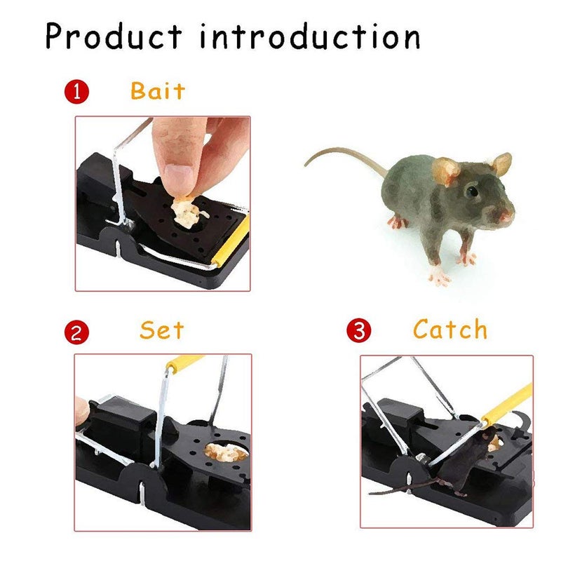 brandless Mouse Traps That Work Rodent Trap for Indoors Outdoor Reusable Snap Traps for Small Mice High Sensitive Mouse Catcher Mouse Control Instantly Quick Response Safe for Family and Pets 6 Pack - Image 5