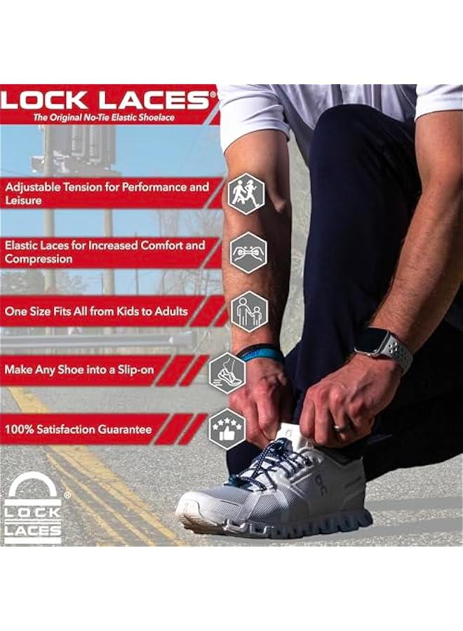 Elastic No Tie Shoelaces One Size Fits Kids and Adults for Tennis Sneakers - Image 2