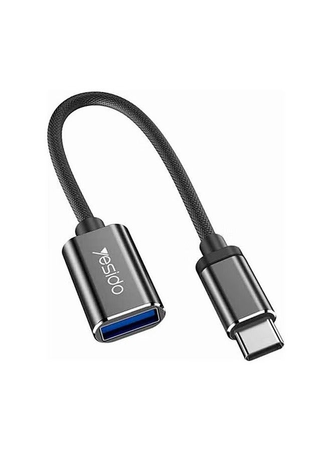 Yesido Type-C OTG Ultra Fast USB2.0 Data Transfer Black - Image 1