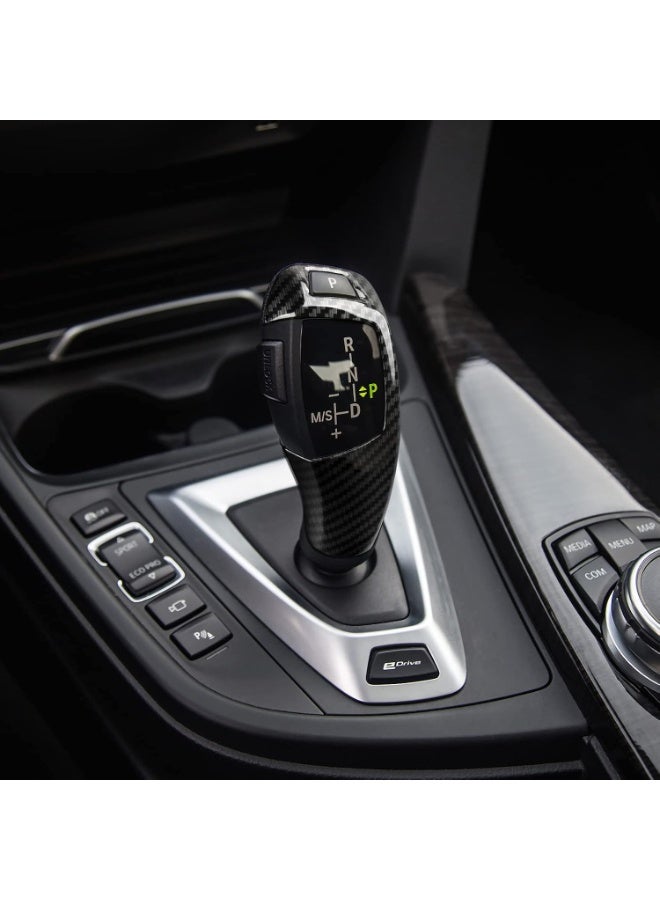 Carbon Style ABS Gear Shift Knob Cover Trim for BMW F20 F30 F10 F15 F32 F36 - Image 4