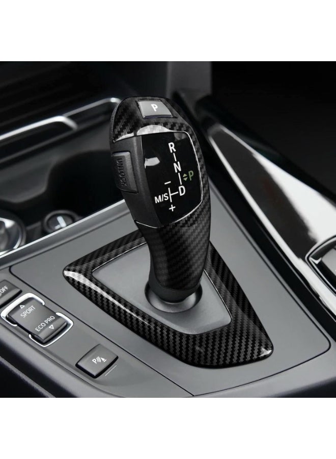 Carbon Style ABS Gear Shift Knob Cover Trim for BMW F20 F30 F10 F15 F32 F36 - Image 5