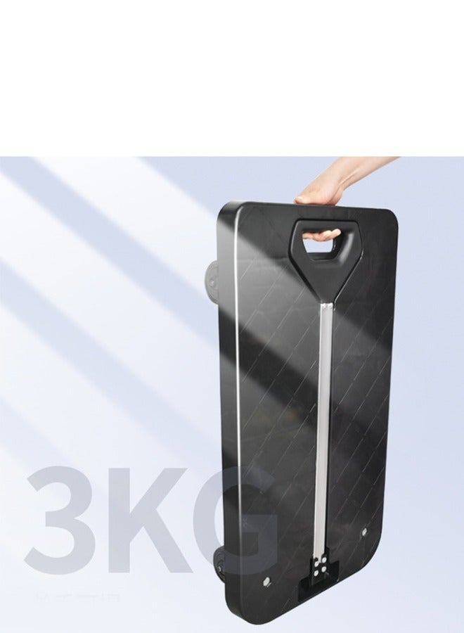 Platform Hand Truck Portable Trolly Fully Folded Compact Push Cart 150kg Capacity Heavy Duty Dolly Practical Handling Tools Household Industrial Noise Reduction Office Moving - Image 4