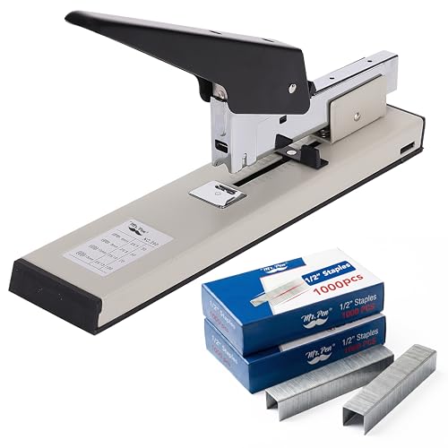 Mr. Pen Mr Pen Heavy Duty Staples Office Supply 10000 pcs Staples for Stapler 100 Sheet High Staple 12 inch Length Office Staple Galvanized RustResistant for School Home Documents - Image 1