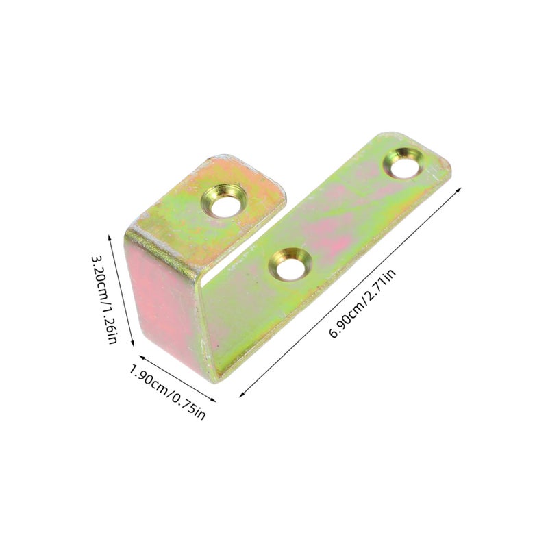 Heavy Duty Bunk Bed Ladder Hooks Gold With Mounting Screws For Loft Bed Storage - Image 3