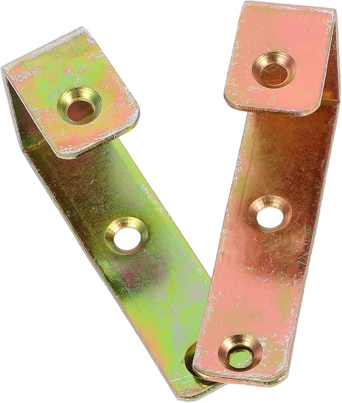 Heavy Duty Bunk Bed Ladder Hooks Gold With Mounting Screws For Loft Bed Storage - Image 1