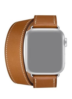 Ethnic Replacement Watchband For Apple Watch Series 1/2/3/4/5/6/7/SE 38-40-41mm Brown