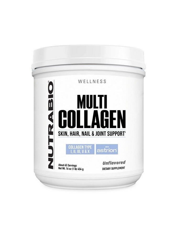 نوترا بايو مسحوق الكولاجين المتعدد من NutraBio - ببتيدات الكولاجين المحللة لشعر وبشرة متوهجة - مسحوق الكولاجين من الأبقار التي تتغذى على العشب للنساء والرجال - 45 وجبة - Image 1