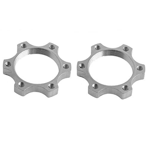 Juscycling Bicycle Bike Freewheel Threaded Hubs Disk Disc Brake Rotor 6 Bolt Flange Adapter 44MM， 2 pcs/pack - Image 5