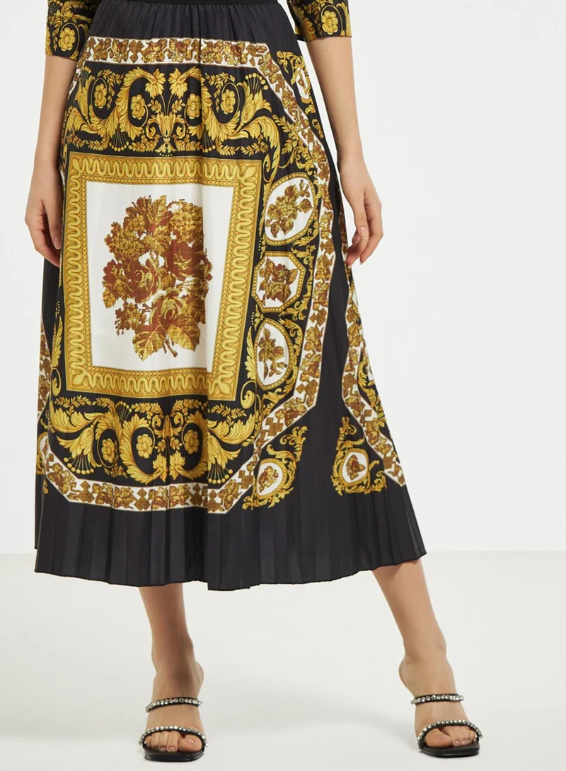 2Xtremz Printed Pleated Skirt