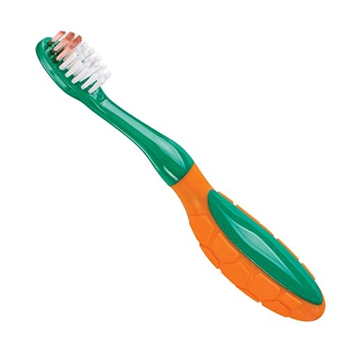 Practicon SmileGoods Y241 Turtle Toothbrush For First Time Brushers, 24 Tuft, Soft Bristle, 72 Individually Packaged Premium Toothbrushes, Assorted Colors Bulk Pack - Image 3