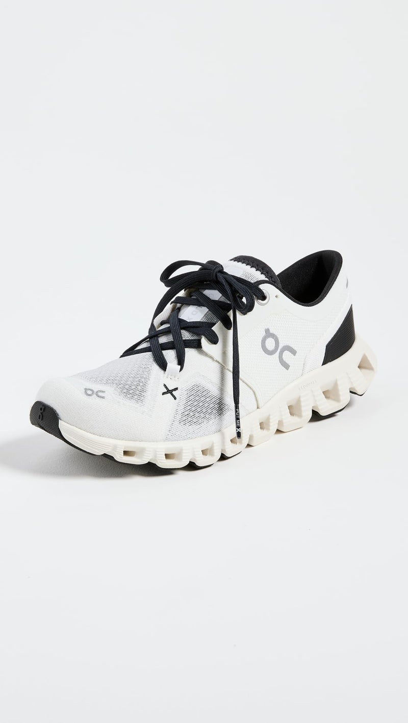 On Women's Cloud X 3 Sneakers, White/Black, 10.5 Medium US - Image 2