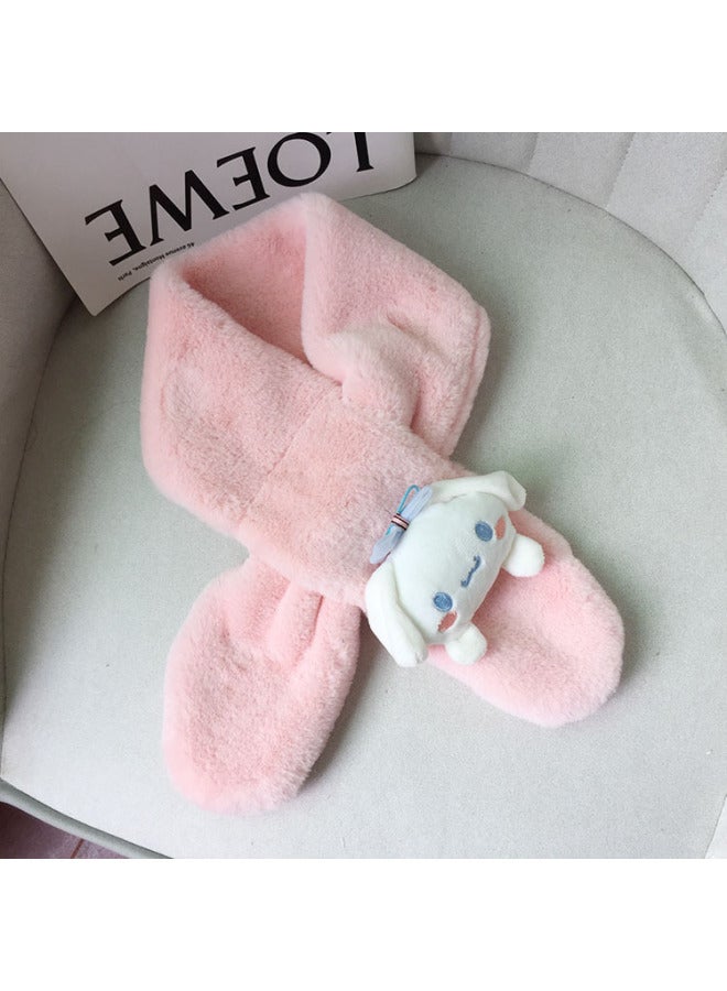 Autumn And Winter Kidsren's Scarf Autumn And Winter 800g Thickeneded K-style Cartoon Baby Scarf Kidsren's Plush Scarf
