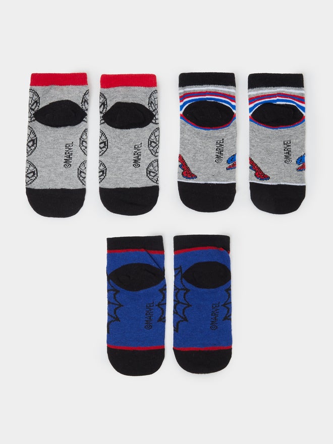 Styli Pack of 3 - Boys Spider-Man Socks - Image 2