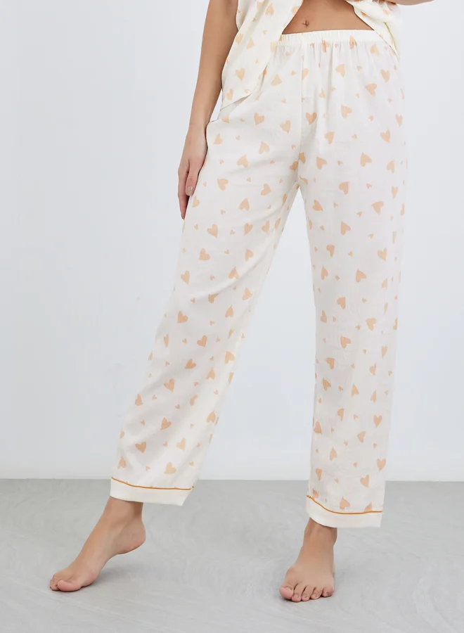 Take Two Take Two Pack of 3 - Bear Print Cotton Shirt, Pants and Shorts