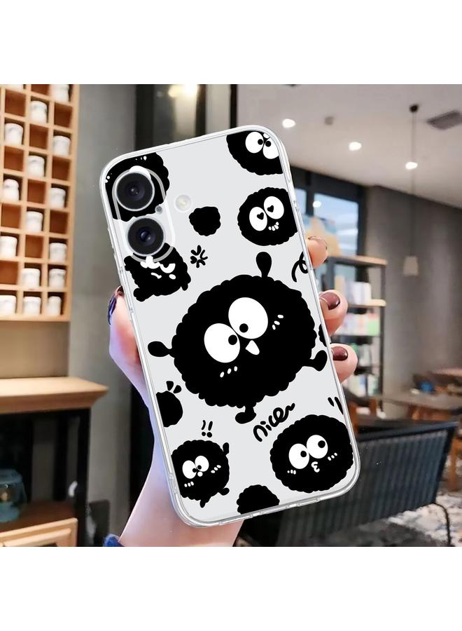 S-TOP Case For iPhone 16 Colored Drawing Pattern Transparent TPU Phone Case - Image 2