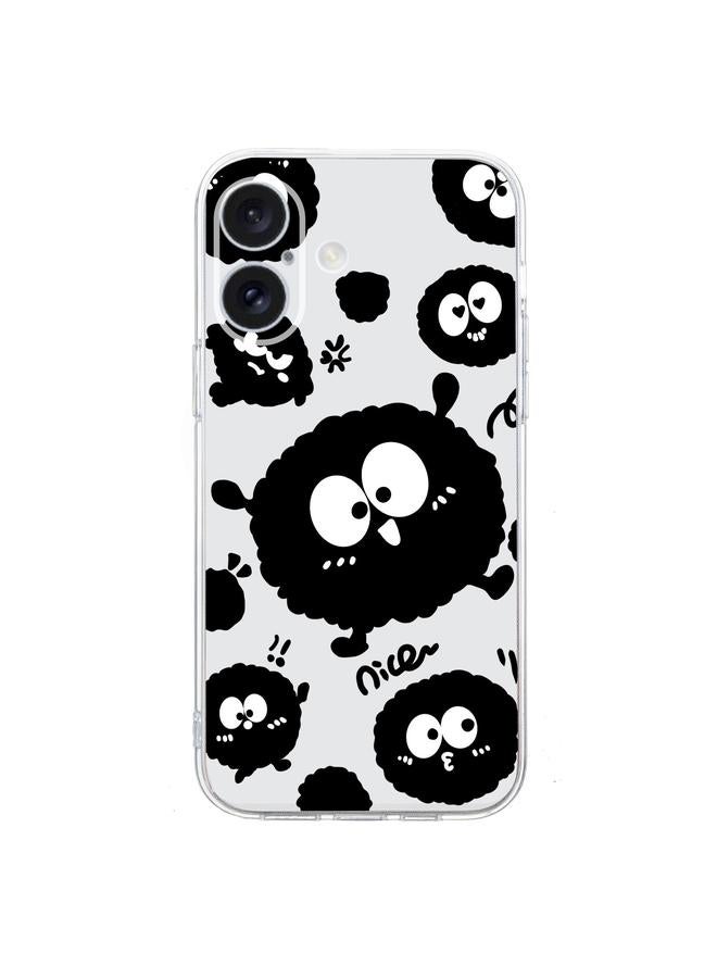 S-TOP Case For iPhone 16 Colored Drawing Pattern Transparent TPU Phone Case - Image 3