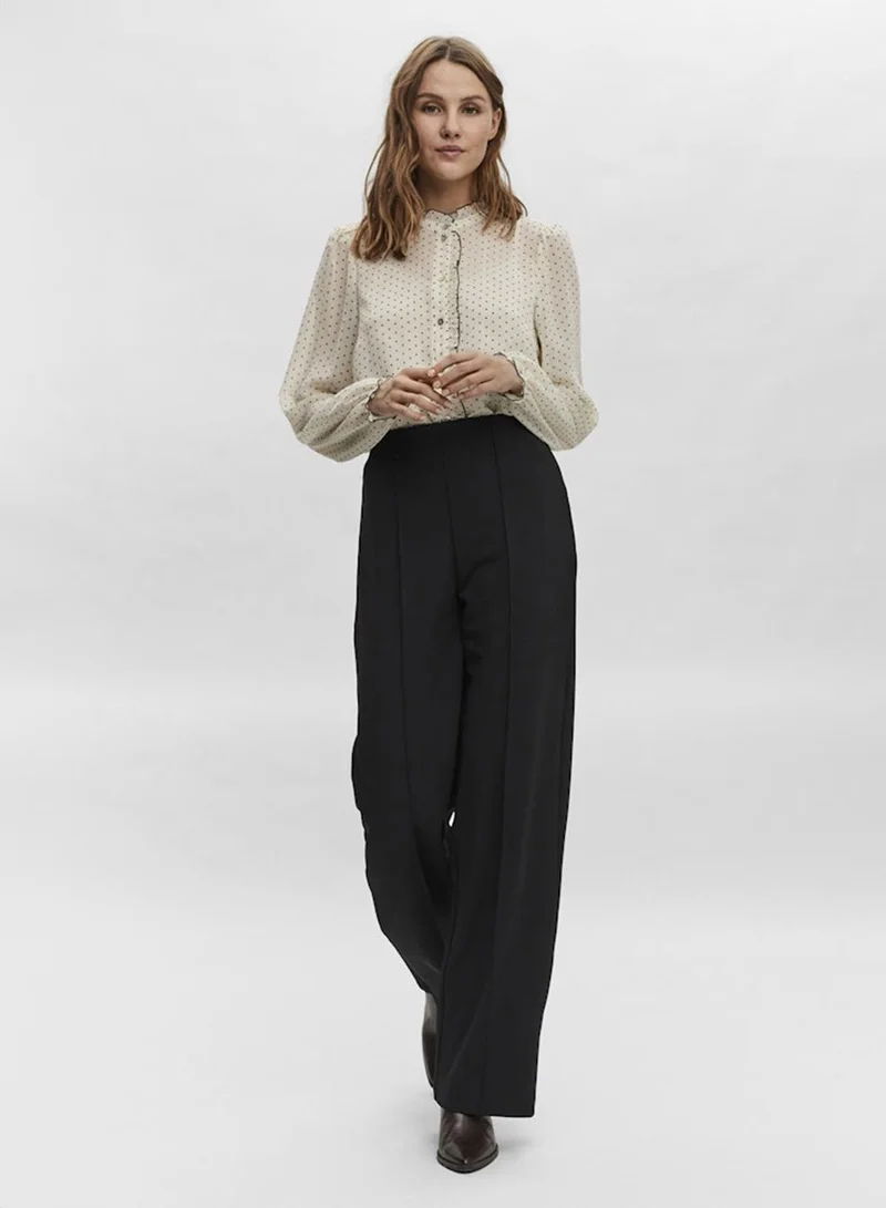 VERO MODA Vmbecky Hw Wide Pull On Pant Noos