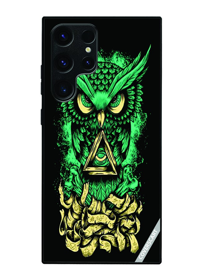 COVERSCART غطاء حماية لهاتف سامسونج جالاكسي S23 ألترا بتصميم بومة متعدد الألوان