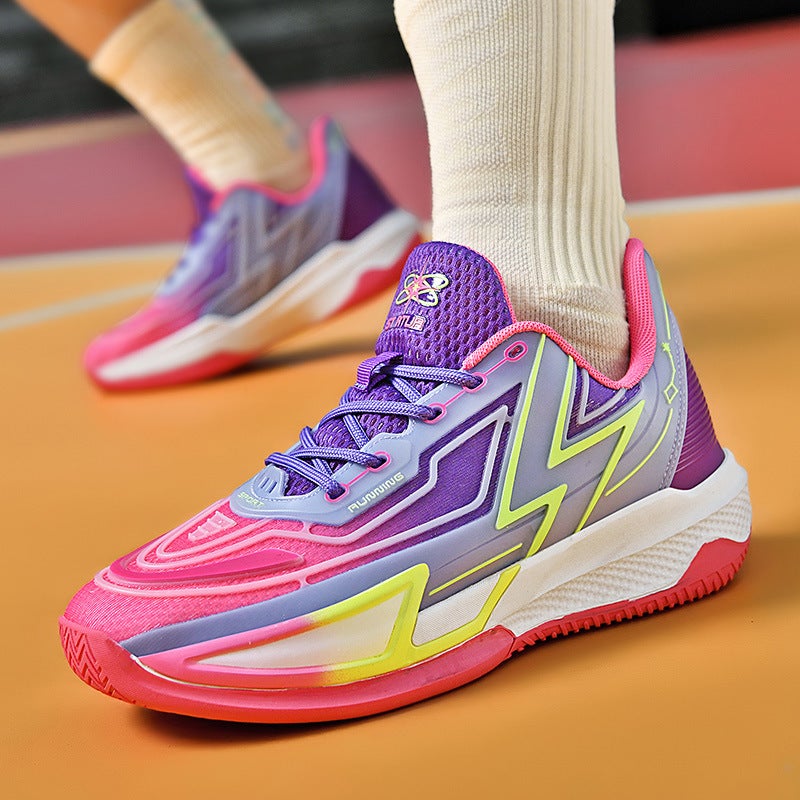 Luminous Basketball Shoes For Men, Breathable, Practical Students, Non-Slip Children'S Sneakers, Men'S Friction And Sound Sports Shoes, Men'S And Women'S Shoes - Image 2