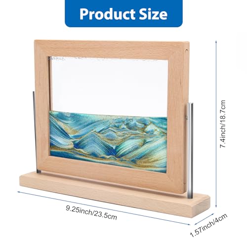Coitak Moving Sand Art Picture, Dynamic Sand Picture, Desktop Moving Sand Art for Home Decor and Office - Image 2