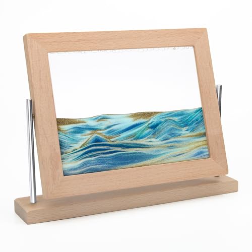 Coitak Moving Sand Art Picture, Dynamic Sand Picture, Desktop Moving Sand Art for Home Decor and Office - Image 1