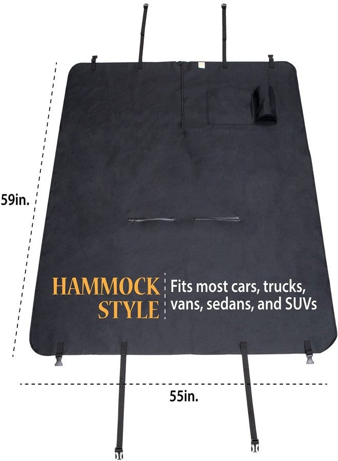 DITCAFOS Double Layers Waterproof Polyester Hammock Pet Dog Carriers/Car Seat Cover for Hatchback - Image 2