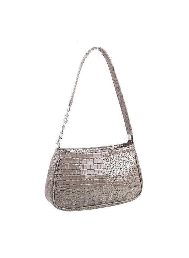 Metro Women Shoulder Bag Grey (66-7631) - Image 5