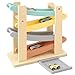 Joyreal Montessori Toddler Toys for 1 2 Year Old 4 Level AllWooden Car Ramp Racer Toys with 4 Mini Cars Garages Christmas Birthday Gifts for 13 Year Old Boys and Girls - Image 3