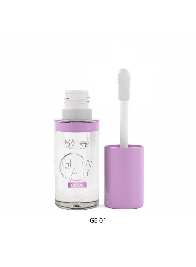 MAKE OVER 22 Glow Easy Vitamin C Lip Oil GE01- CLEAR - Image 1