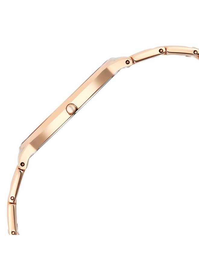 TITAN Edge Metal Ladies Allure Quartz Analog Watch 2734WM01 – Mother of Pearl Dial, Rose Gold Stainless Steel Strap - Image 4