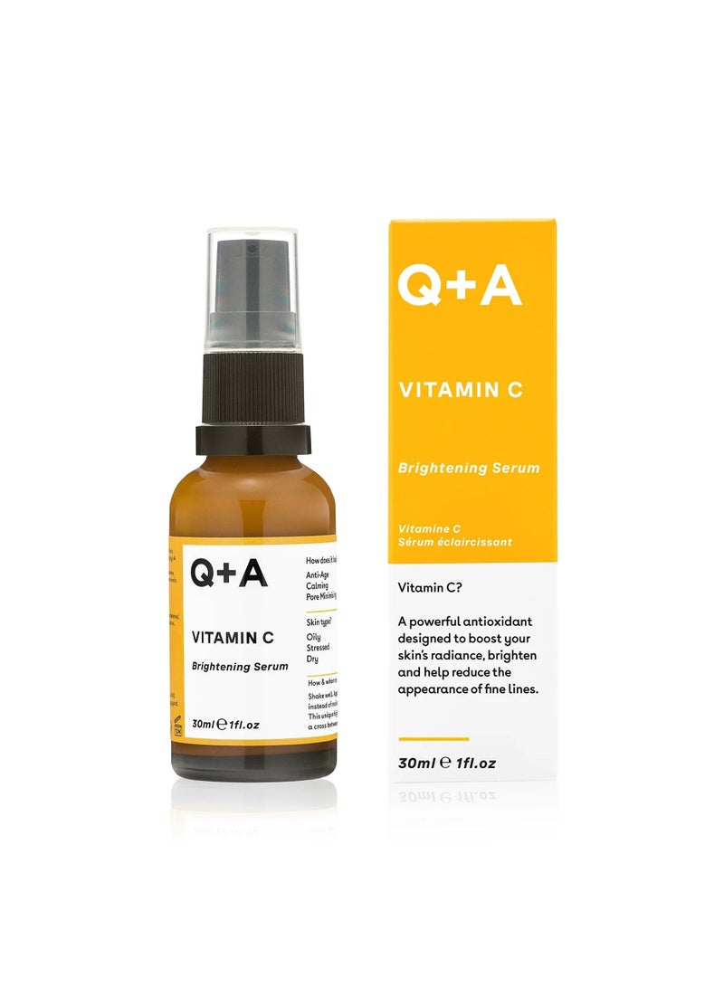 Q+A Anti-Aging Serum Rich In Vitamin C, Which Works To Lighten The Skin, Unify Its Color And Increase Collagen Production -30ml - Image 1