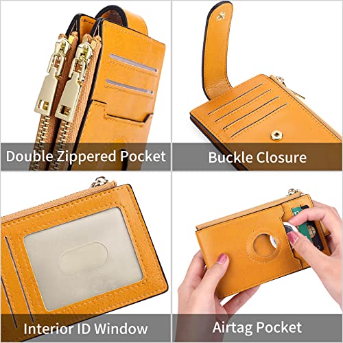 FALAN MULE Womens Wallet Genuine Leahter Bifold Credit Card Holder with Built-in Integrated Case - Image 4