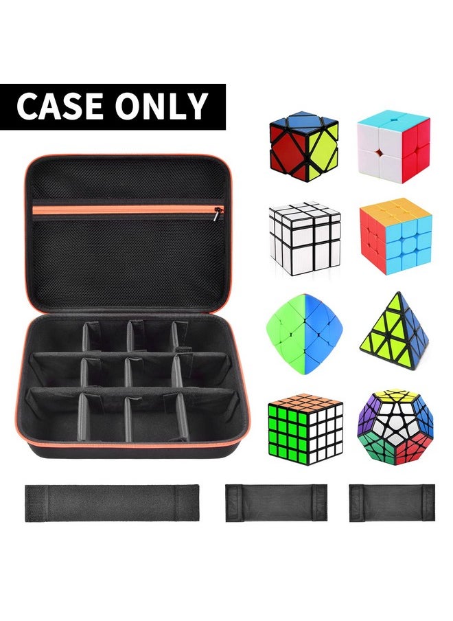 Grapsa - Speed Cube Storage Case Bag Compatible With Rubik’S/ For Jurnwey/ For Coolzon Euclidean Cube Retro Brain Teaser Fidget Toy. Carrying Holder With Mesh Pocket Fits For Cube Stand/ Tutorial (Box Only) - Image 1