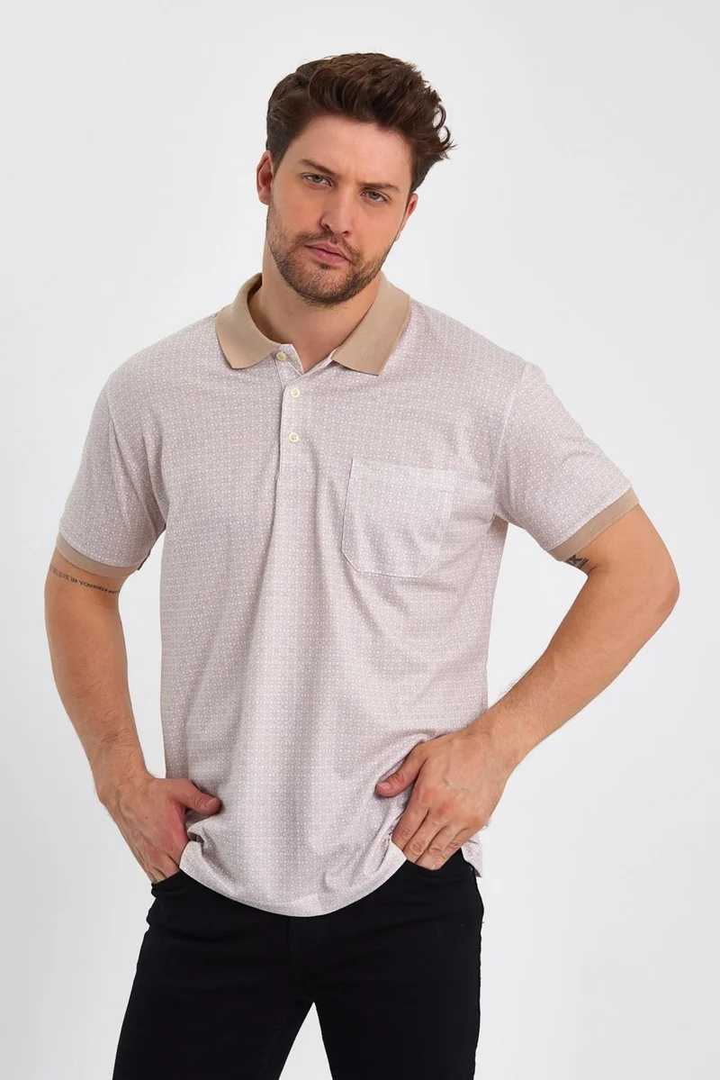 الكسندر جاردي Pocket Mercerized Fabric Polo Neck T-Shirt 1057