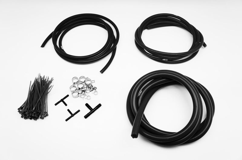 Autobahn88 Silicone Vacuum Hose Dress Up DIY Kit - Universal Fit for Various Vehicle Models (Black) - Image 1