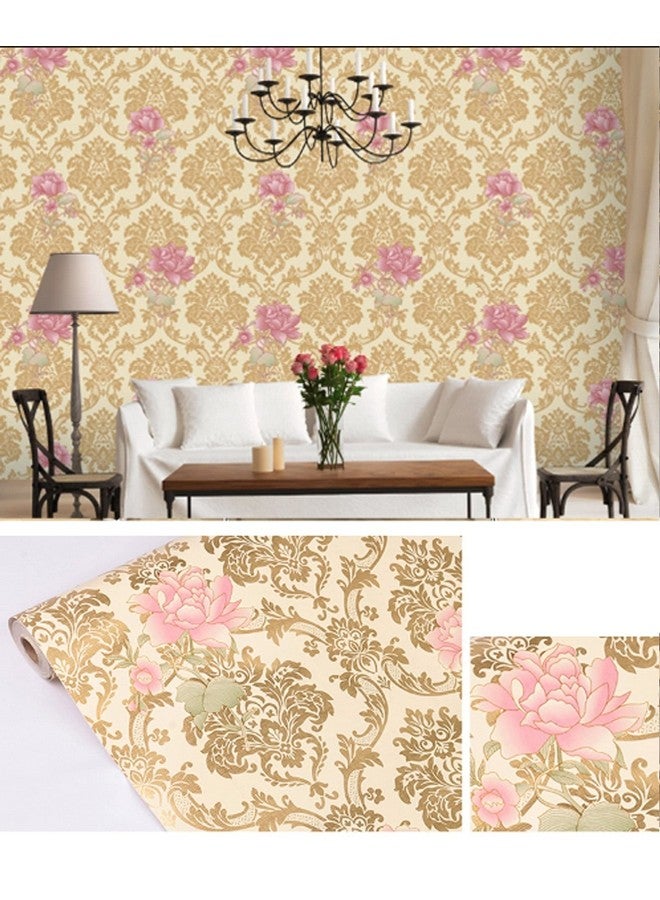 HOMEMATES HOMEMATES Self-Adhesive Wallpaper Waterproof Old Furniture Vinyl Stickers Wooden Door Wardrobe Desktop PVC Wall Papers 45 X 304 CM- (Lotus Flower)  - Image 3