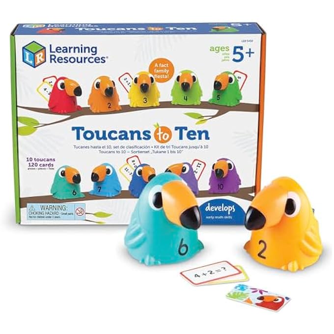 TOUCANS TO 10 SORTING SET, COUNTING & SORTING, EARLY MATH SKILLS TOY, AGES 5+ - Image 5