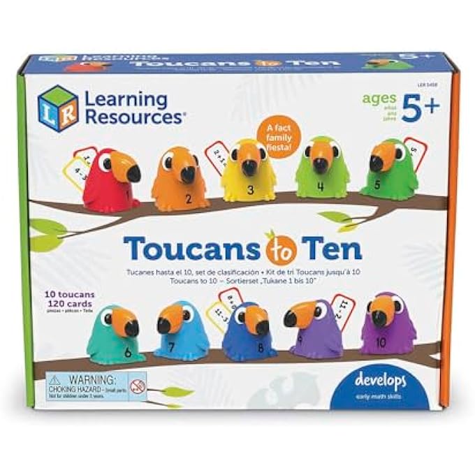 TOUCANS TO 10 SORTING SET, COUNTING & SORTING, EARLY MATH SKILLS TOY, AGES 5+ - Image 4