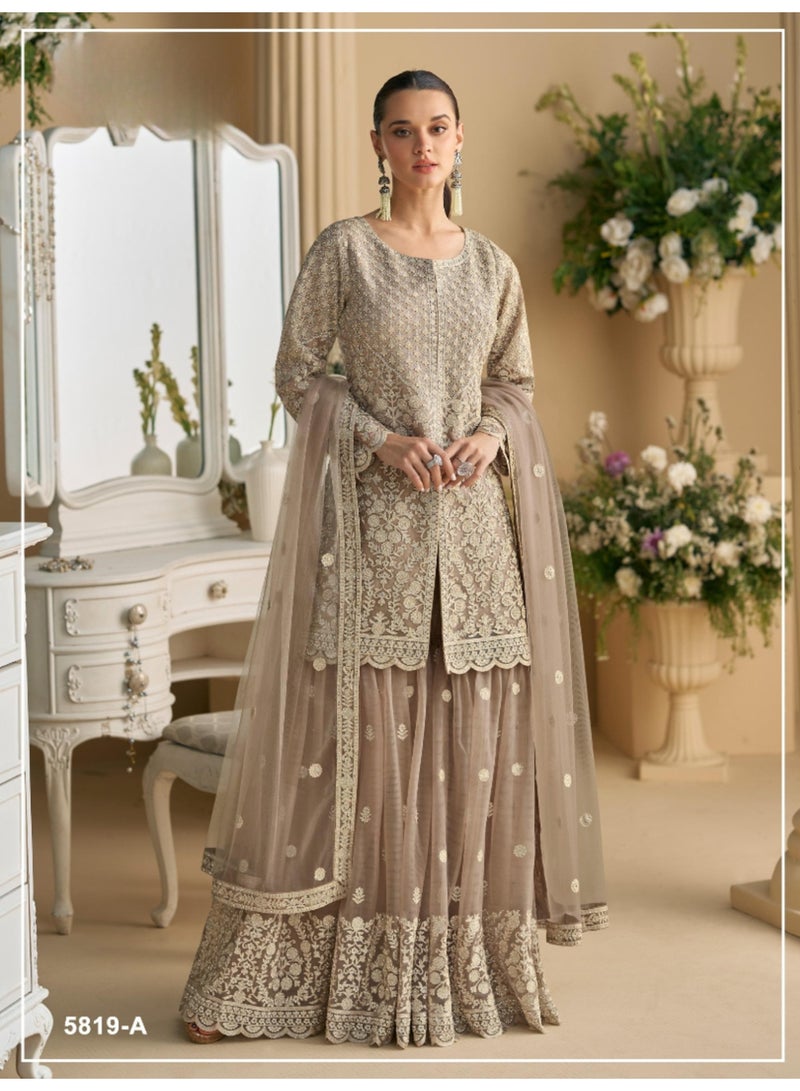 ANAITA Cream Heavy Net Suit for Women - Image 1