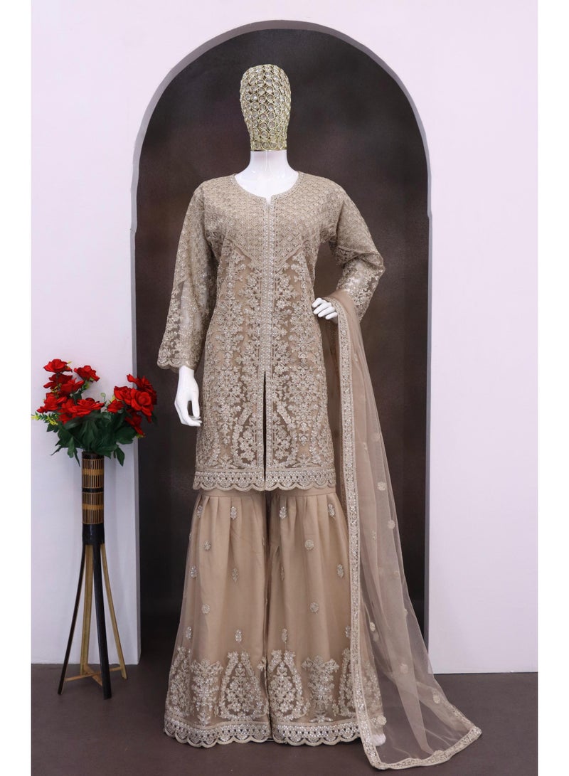ANAITA Cream Heavy Net Suit for Women - Image 2