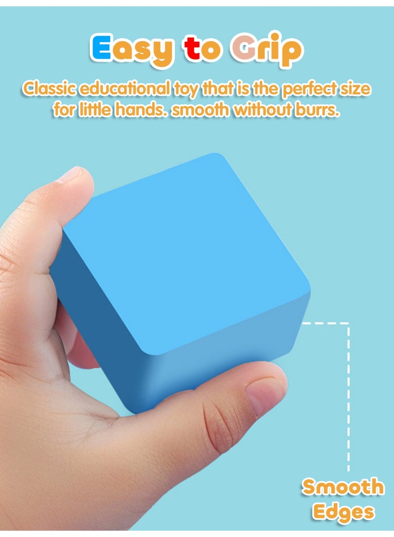 Montessori Wooden Falling Block Puzzle Board for Kids, STEM 3D Shape Matching Game, Russian Blocks Logic Toy, Spatial Thinking & Fine Motor Skills Play for 3 4 5 6 Year Olds, Parent Child Interactive Game, Eid Birthday Gifts for Boys Girls - Image 3