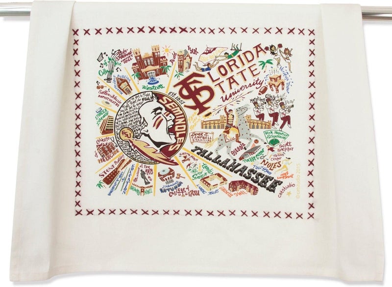 Catstudio Dish Towel, Florida State University Seminoles Hand Towel - Collegiate Kitchen Towels for FSU Fans - Perfect Graduation Gift, Gift for Students, Parents and Alums - Image 1