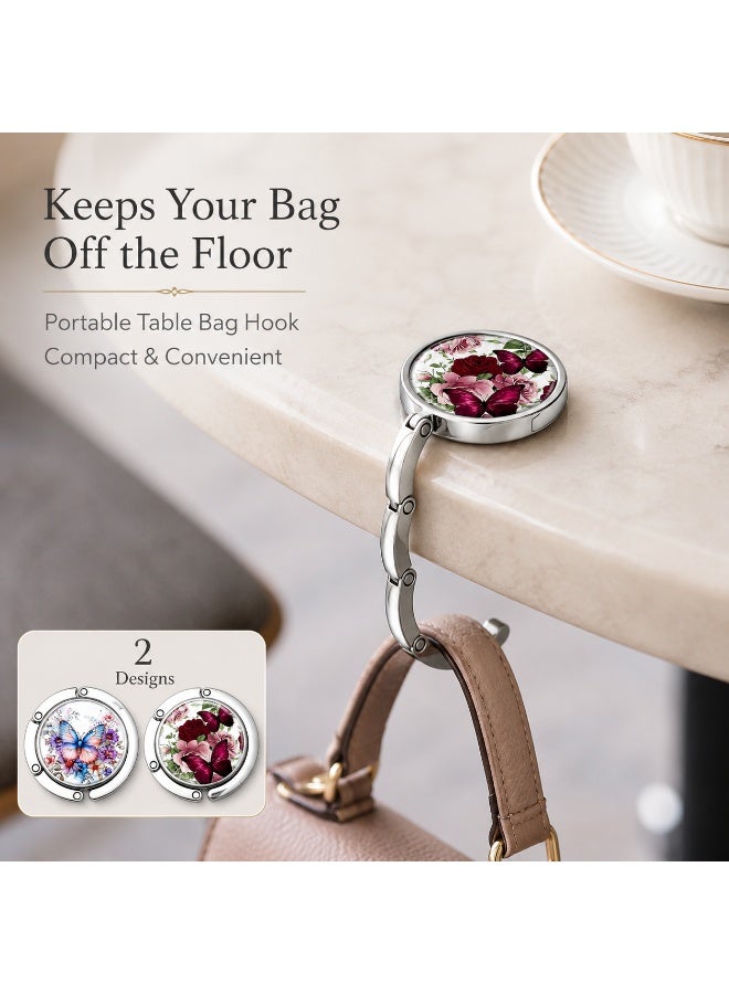 Foldable Purse Hook for Table, Portable Handbag Hanger Desk Bag Holder for Women, Compact Table Bag Hook for Office, Dining and Travel - Image 5