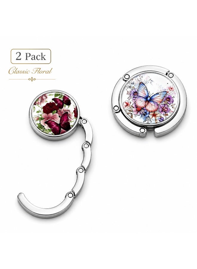 Foldable Purse Hook for Table, Portable Handbag Hanger Desk Bag Holder for Women, Compact Table Bag Hook for Office, Dining and Travel - Image 1