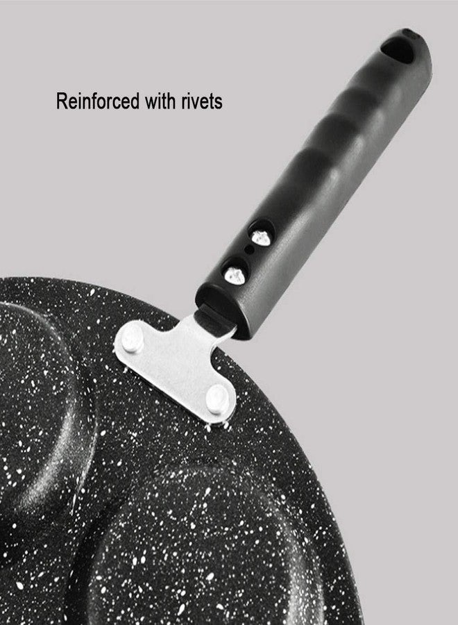 Fdit Nonstick Frying Pan, Aluminum Material, 5 Round-Hole Design, Suitable for Breakfast and Omelette Cooking - Image 4
