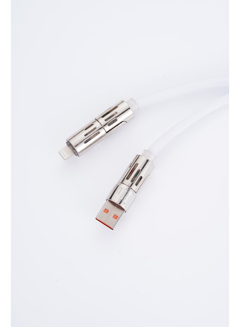 أضف هذا كابل شحن سريع للغاية للهواتف المحمولة 4 في 1 بقوة 240 واط بطول 1.5 إلى 2 متر - Image 2